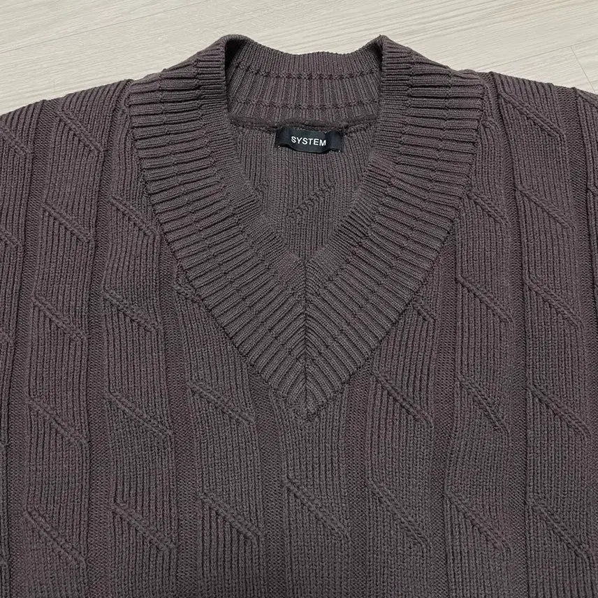 [BUNJANG] SYSTEM HOMME Wool Blend V-Neck Knit Top / 시스템SYSTEM HOMME 울 블렌드 브이넥 니트 95