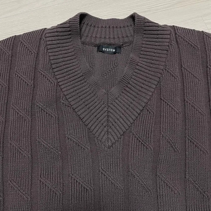 [BUNJANG] SYSTEM HOMME Wool Blend V-Neck Knit Top / 시스템SYSTEM HOMME 울 블렌드 브이넥 니트 95
