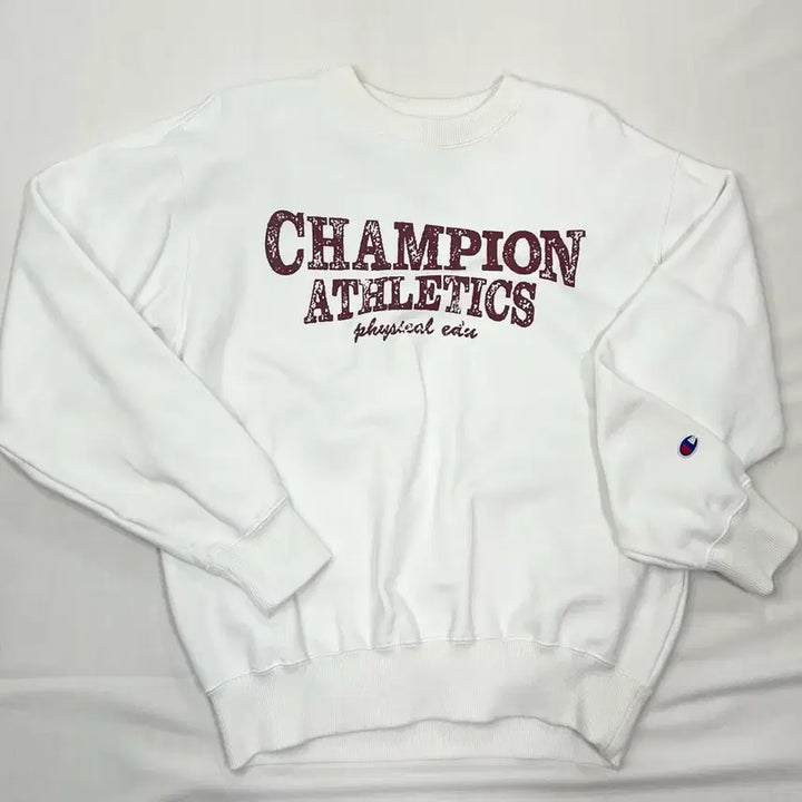[BUNJANG] Champion White Sweatshirt M Size / 챔피온 흰색 맨투맨 티셔츠