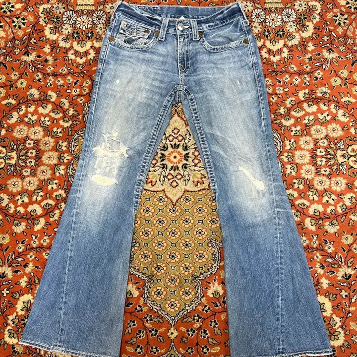 [BUNJANG] True Religion Joey Big T Bootcut Denim Pants / [32] 트루릴리전 조이 빅 티 부츠컷 플레어 데님 팬츠