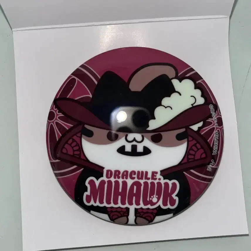 [BUNJANG] Nyan Piece Mihawk Can Badge / [원피스] 냥피스 메가캣프로젝트 캔뱃지-미호크