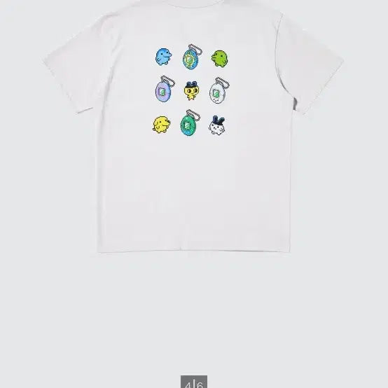 [BUNJANG] Uniqlo Tamagotchi Mametchi Gudetama T-shirt / 새상품 xl티셔츠 다마고치 유니클로 티셔츠 마메치 구치파치