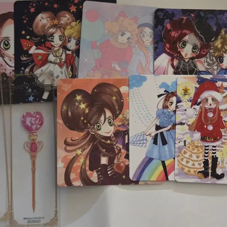 [BUNJANG] Sugar Sugar Rune Illustration Set / 슈가슈가룬 일러스트 코스터 7종, 스틱 북마크 2종