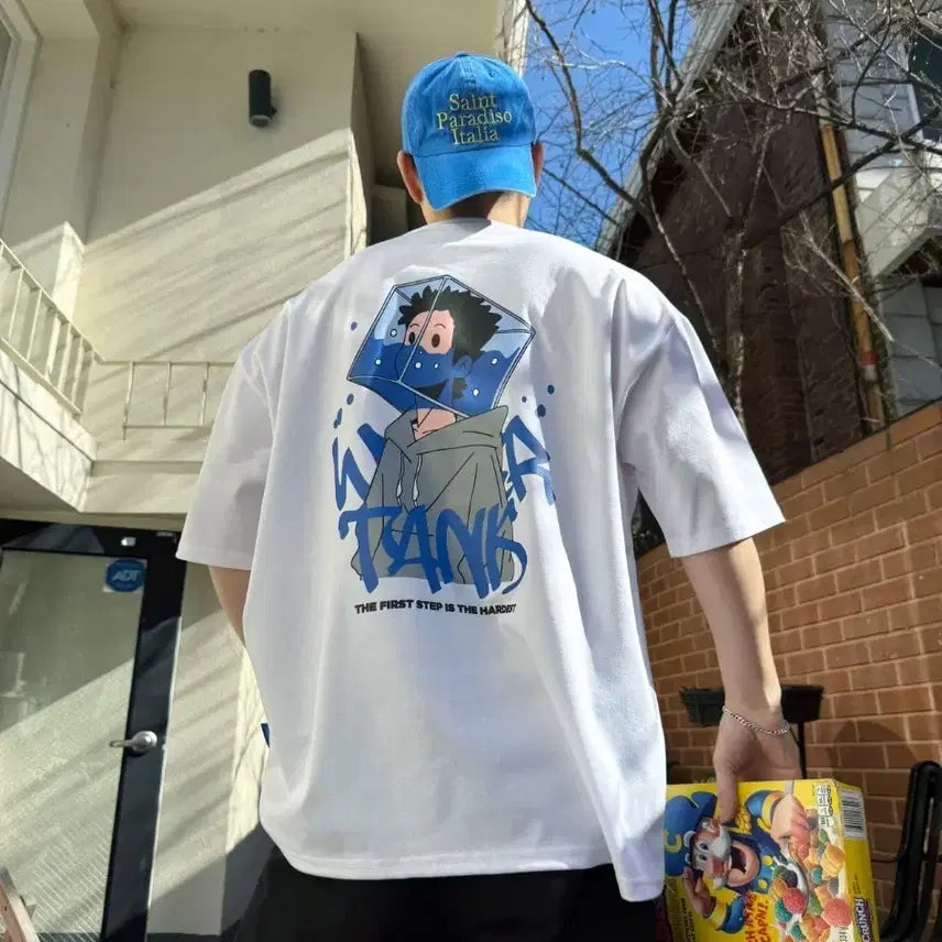 [BUNJANG] Eohangs소년 Short Sleeve T-shirt / 어항소년 반팔 티셔츠