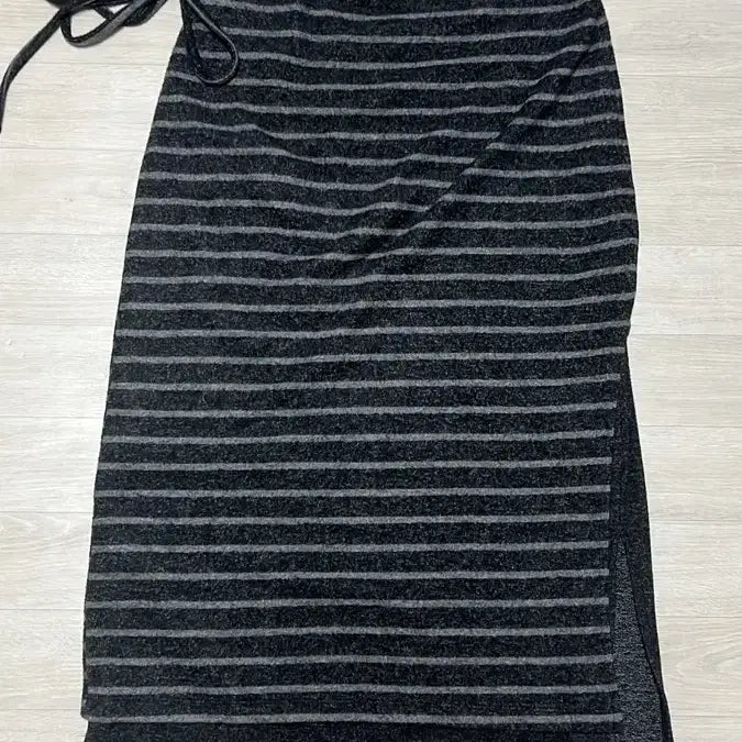[BUNJANG] Stripe Layered Wrap Skirt / 스트라이프 레이어드 랩 스커트