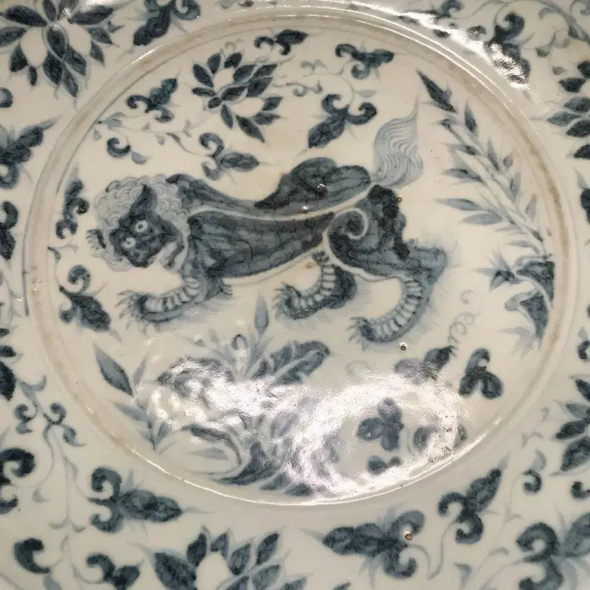[BUNJANG] Ming Dynasty Blue and White Narrative Motif Brush Washer / 명대 청화서사문 화구 대접