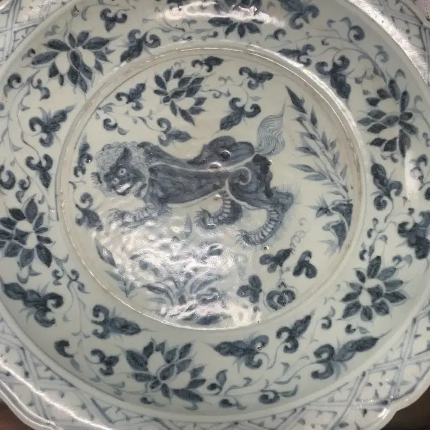 [BUNJANG] Ming Dynasty Blue and White Narrative Motif Brush Washer / 명대 청화서사문 화구 대접