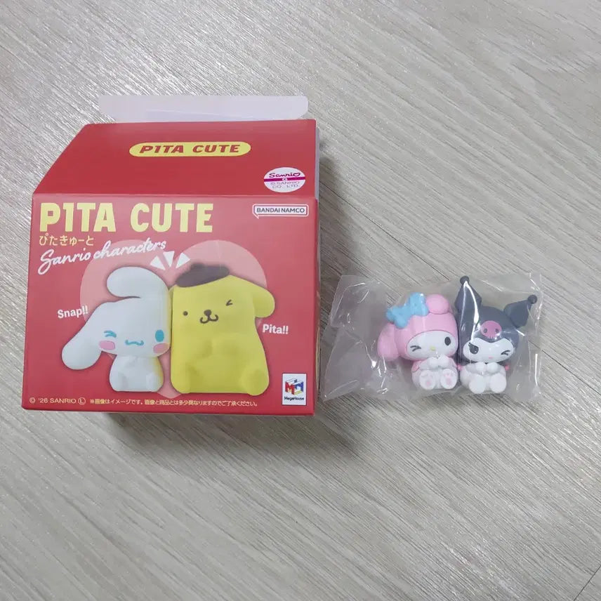 [BUNJANG] Sanrio My Melody &amp; Kuromi Pitacut Figure Set / 산리오 피타큐트 마이멜로디 쿠로미 피규어