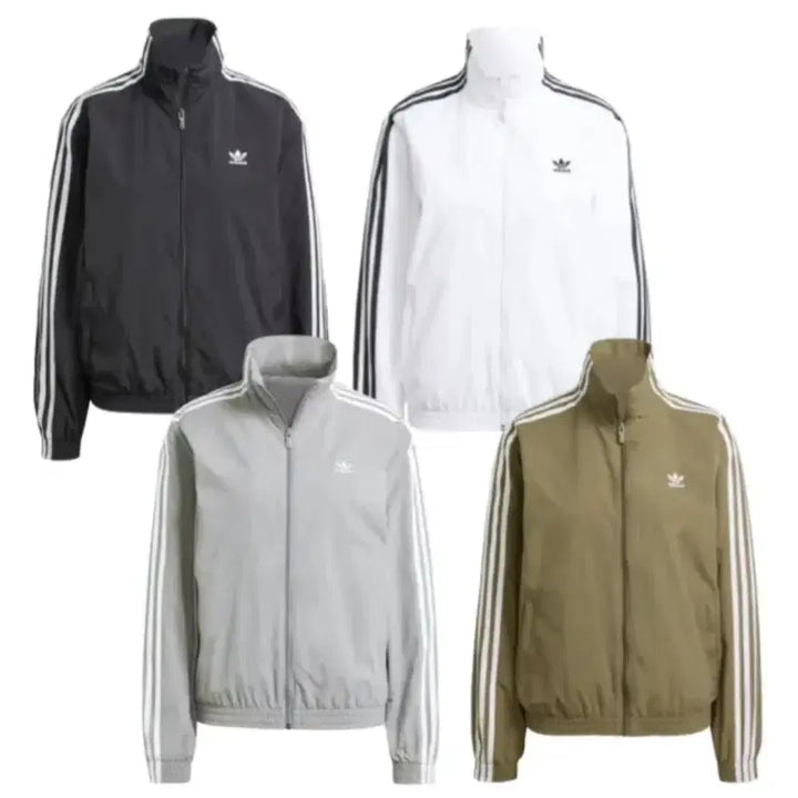 [BUNJANG] Adidas White Track Top Jersey / 아디다스 화이트 바람막이 트랙탑 져지 정품