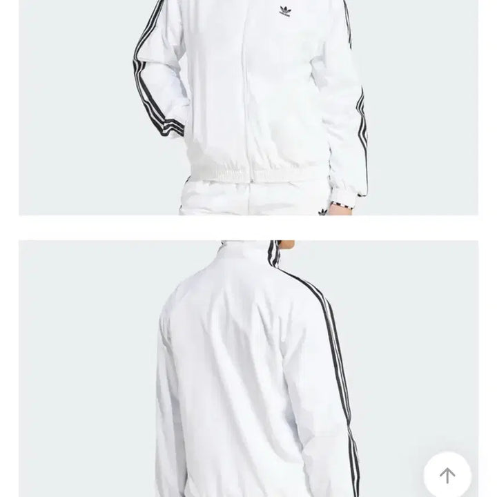 [BUNJANG] Adidas White Track Top Jersey / 아디다스 화이트 바람막이 트랙탑 져지 정품