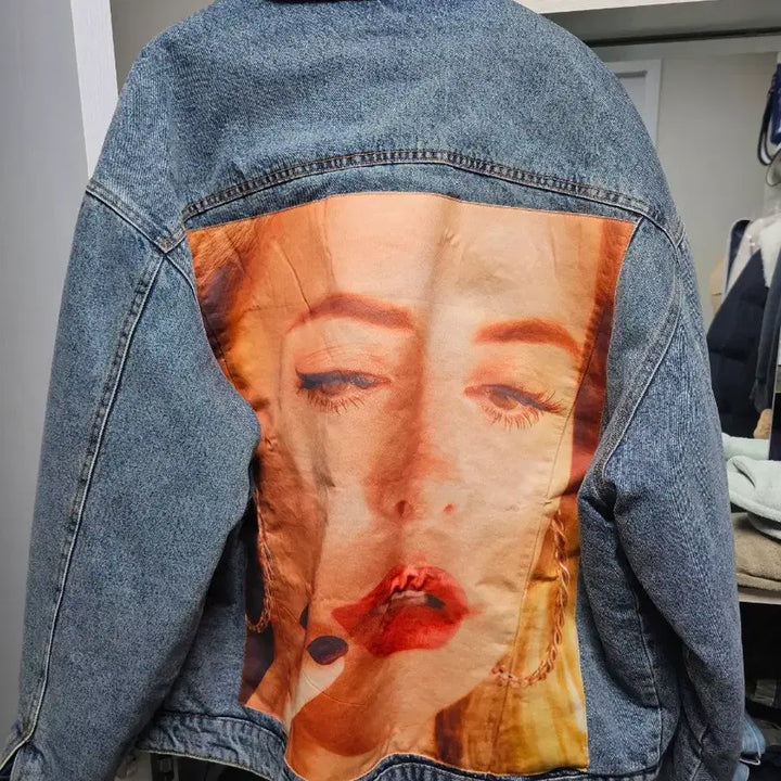 [BUNJANG] Bershka Denim Sherpa Jacket Corduroy Collar / 버쉬카 데님 뽀글이 자켓 코듀로이카라 오버핏105~110