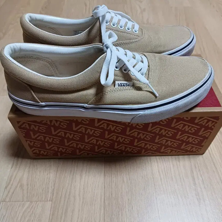 [BUNJANG] Vans Era Beige Canvas Sneakers / 270 반스 에라 베이지 캔버스 스니커즈 Vans 띠어리 어센틱