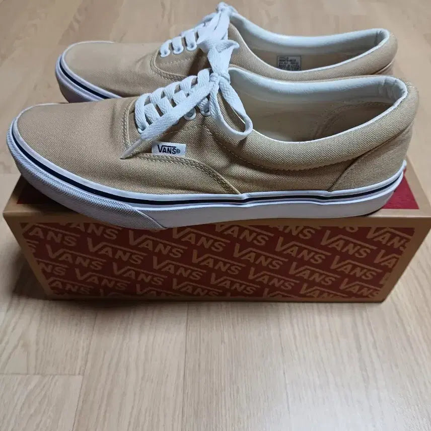 [BUNJANG] Vans Era Beige Canvas Sneakers / 270 반스 에라 베이지 캔버스 스니커즈 Vans 띠어리 어센틱