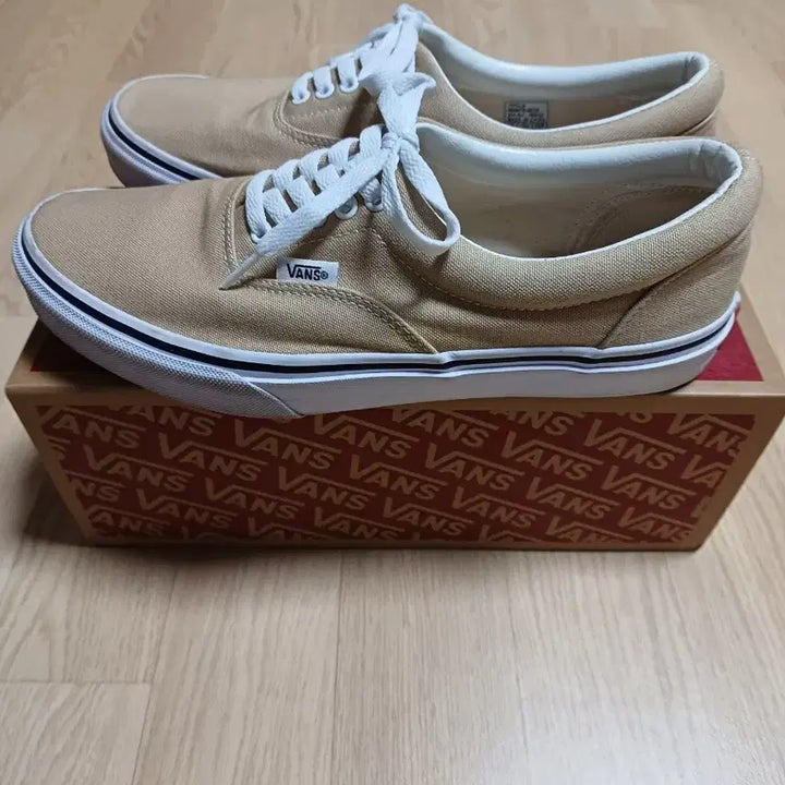 [BUNJANG] Vans Era Beige Canvas Sneakers / 270 반스 에라 베이지 캔버스 스니커즈 Vans 띠어리 어센틱