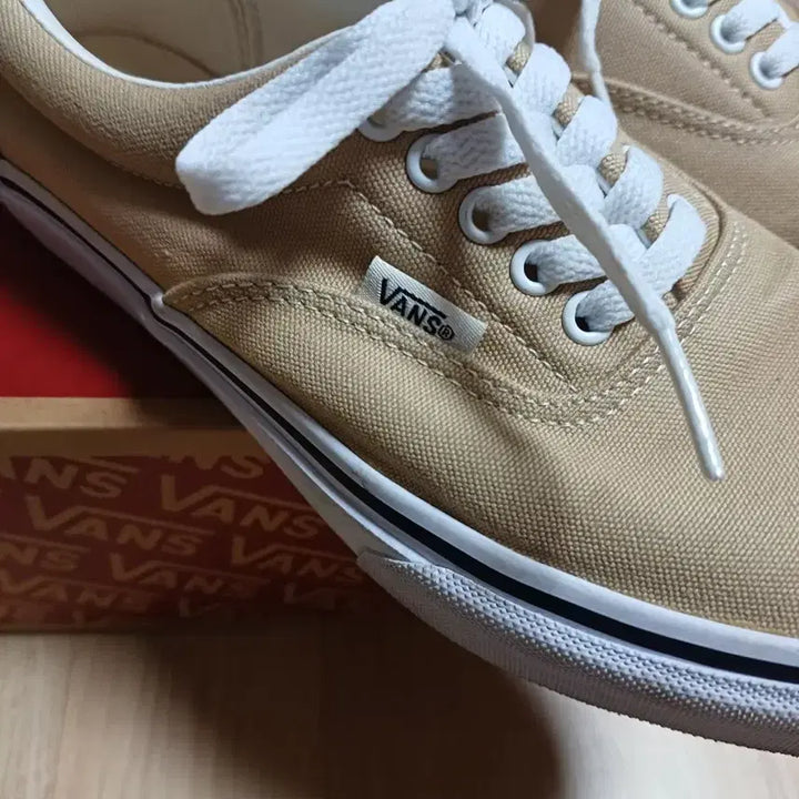 [BUNJANG] Vans Era Beige Canvas Sneakers / 270 반스 에라 베이지 캔버스 스니커즈 Vans 띠어리 어센틱