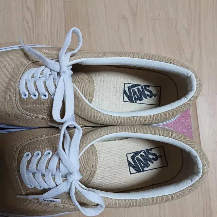 [BUNJANG] Vans Era Beige Canvas Sneakers / 270 반스 에라 베이지 캔버스 스니커즈 Vans 띠어리 어센틱