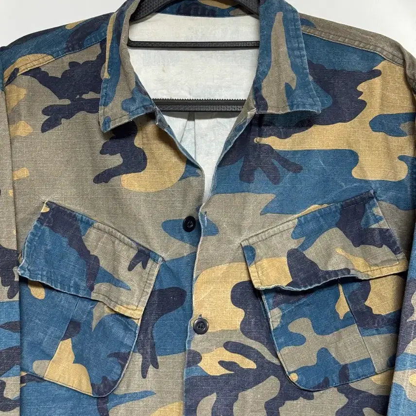 [BUNJANG] Legacy Camo Blue Work Jacket / Legacy 카모 블루 워크 자켓 100