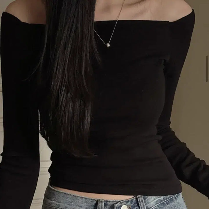 [BUNJANG] Slow and Lovely Off-Shoulder Top / 슬로우앤드 여리핏 오프숄더 판매