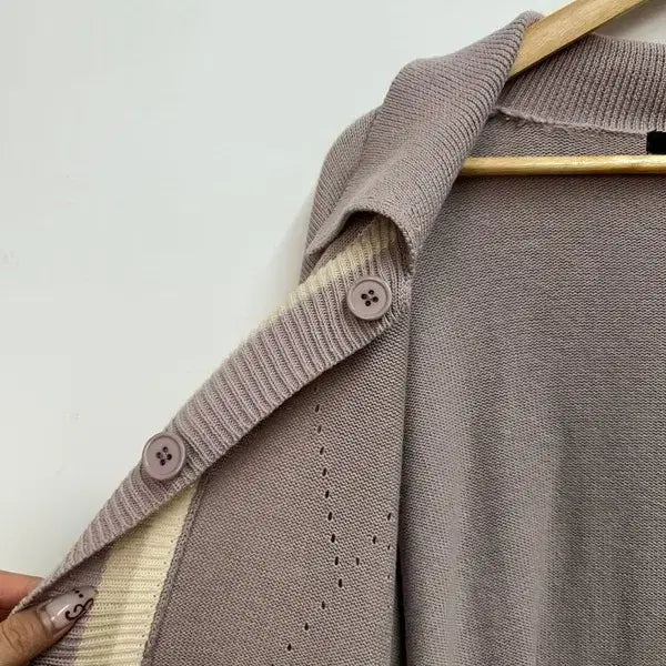 [BUNJANG] Hatching Room Argyle Cardigan Dusty Pink / 3 해칭룸 세미 오버핏 아가일 아카이브 가디건 더스티 핑크