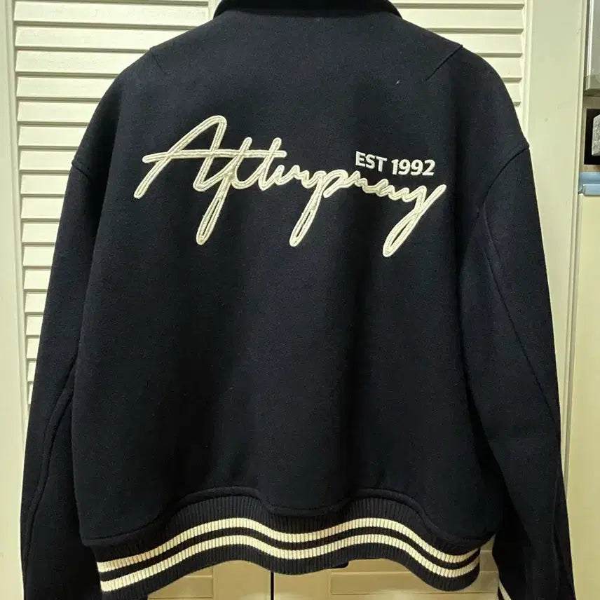 [BUNJANG] Afterpray Teddy Blouson Navy M / 애프터프레이 테디 블루종 네이비 M
