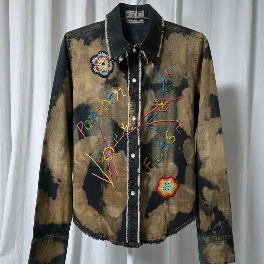 [BUNJANG] Third Wave of Panther Bleached Shirts Jacket / Panther Archive Bleached Shirts Jacket