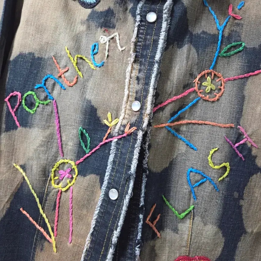 [BUNJANG] Third Wave of Panther Bleached Shirts Jacket / Panther Archive Bleached Shirts Jacket