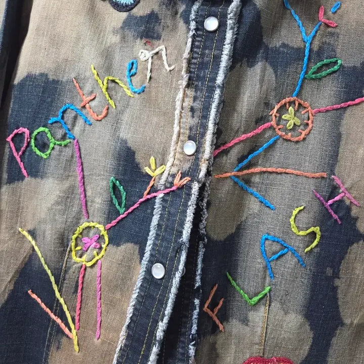 [BUNJANG] Third Wave of Panther Bleached Shirts Jacket / Panther Archive Bleached Shirts Jacket