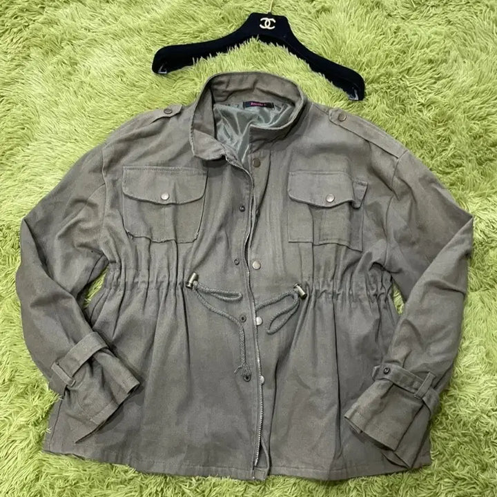 [BUNJANG] Khaki String Field Jacket / 카키색 스트링 야상 점퍼