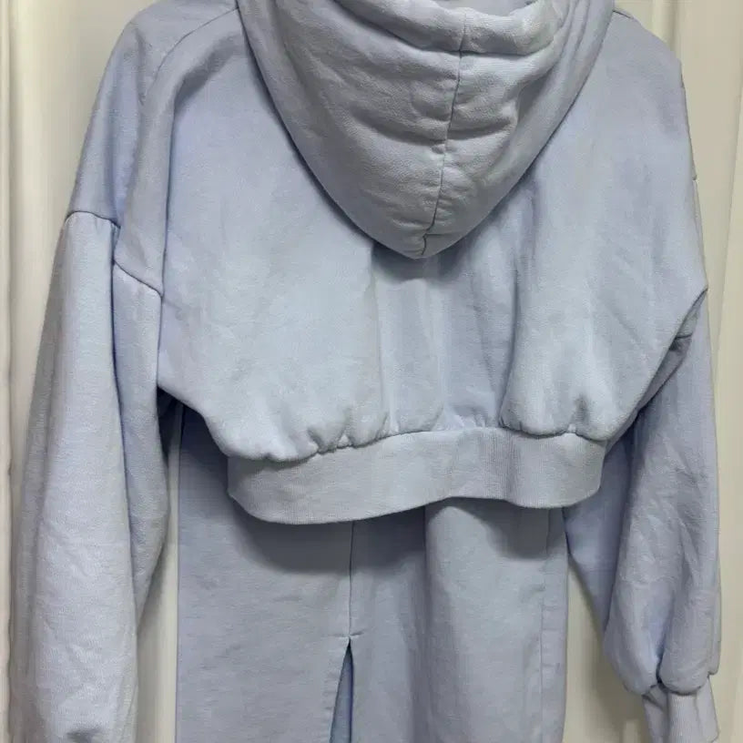 [BUNJANG] Hooded Zip-up &amp; Long Skirt Set - Sky Blue Two-Piece Set / 후드집업+롱스커트 소라색 투피스 셋업