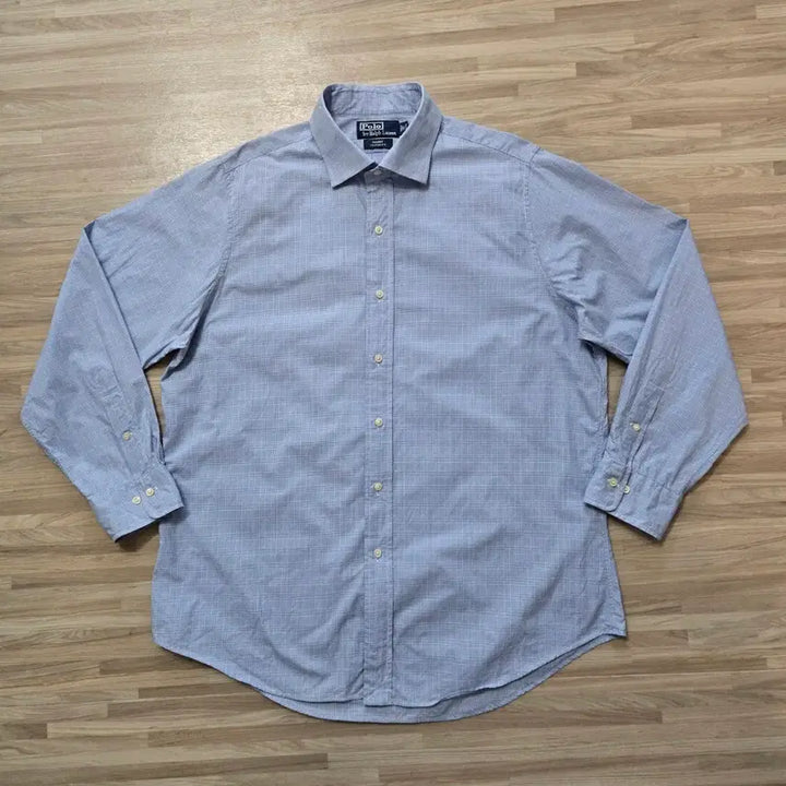 [BUNJANG] Polo Ralph Lauren Blue Check Long Sleeve Shirt / 110/ 폴로 랄프로렌 블루 체크 긴팔 셔츠