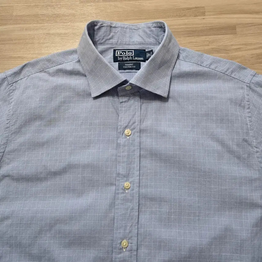 [BUNJANG] Polo Ralph Lauren Blue Check Long Sleeve Shirt / 110/ 폴로 랄프로렌 블루 체크 긴팔 셔츠