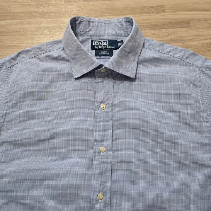 [BUNJANG] Polo Ralph Lauren Blue Check Long Sleeve Shirt / 110/ 폴로 랄프로렌 블루 체크 긴팔 셔츠