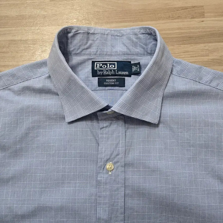 [BUNJANG] Polo Ralph Lauren Blue Check Long Sleeve Shirt / 110/ 폴로 랄프로렌 블루 체크 긴팔 셔츠