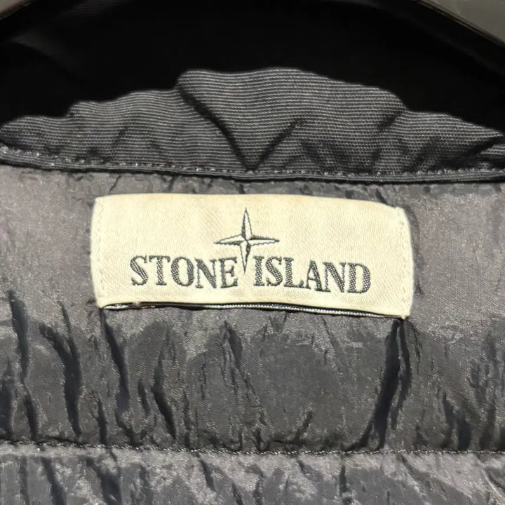 [BUNJANG] Stone Island Crinkle Reps Hooded Short Padded Jacket / [정품/S] 스톤아일랜드 크링클랩스 후드 숏패딩