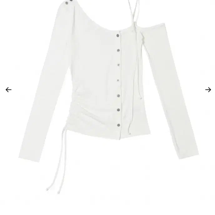 [BUNJANG] Bohemian Seoul One Shoulder String Top / 보헤미안서울 원숄더 스트링 티