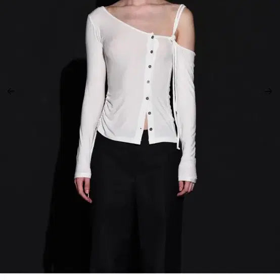 [BUNJANG] Bohemian Seoul One Shoulder String Top / 보헤미안서울 원숄더 스트링 티