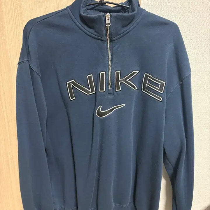 [BUNJANG] Nike Navy Half-Zip Sweatshirt XS / 나이키 반집업