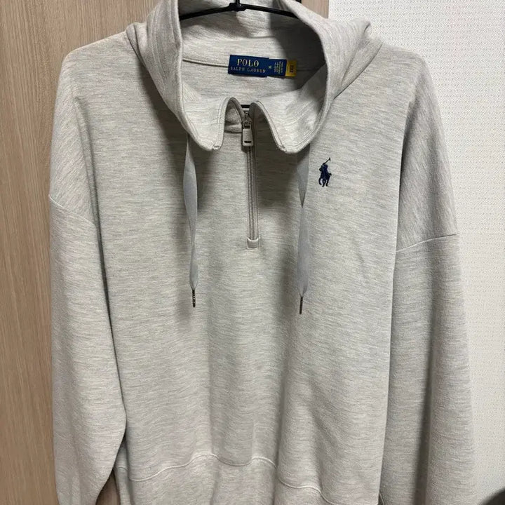 [BUNJANG] Polo Half-Zip Sweatshirt / 폴로 반집업