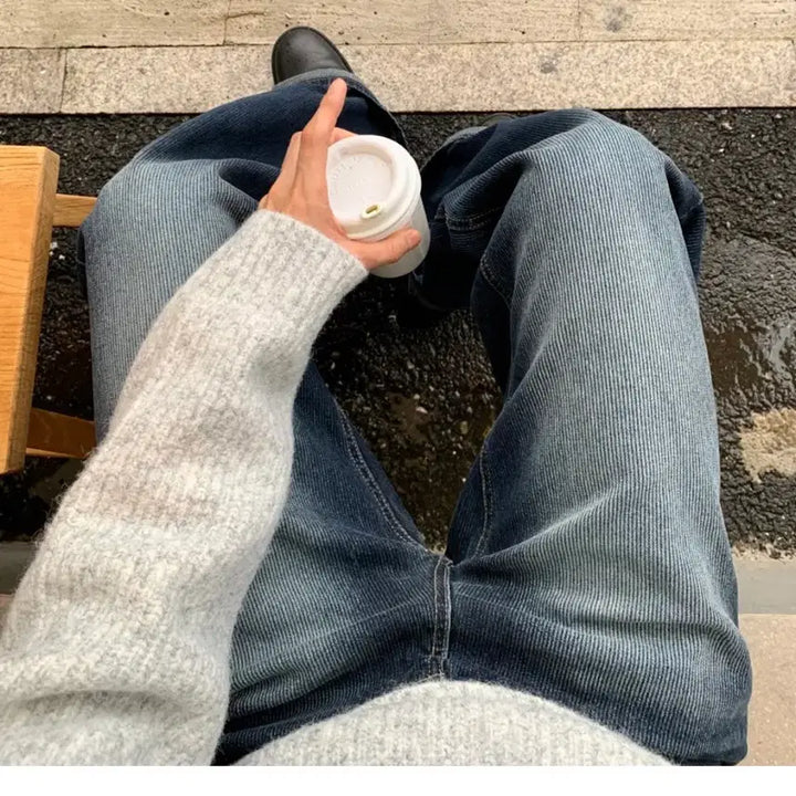 [SOLD OUT] 휴즈네스트 Er blue haze corduroy pt