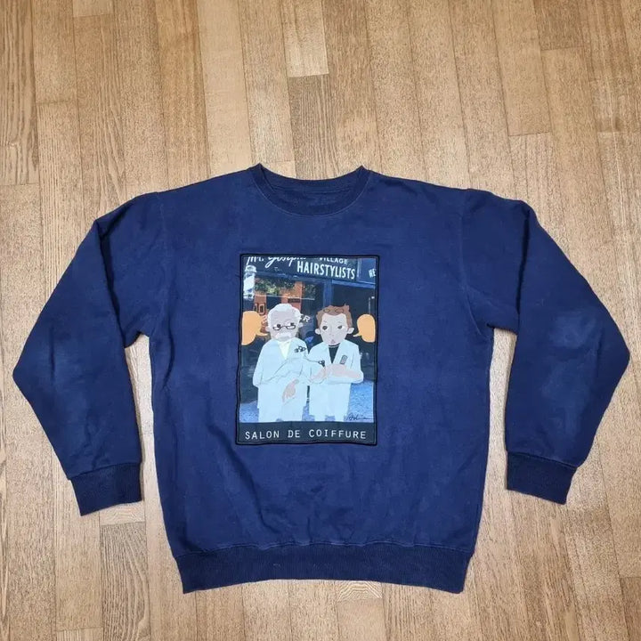 [BUNJANG] Atelier Paper &amp; Crayon Fleece Sweatshirt / 아틀리에 페이퍼&amp;크레용 기모 맨투맨