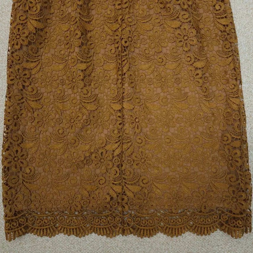[BUNJANG] Uniqlo Lace Midi Skirt / (S)유니클로 여성 레이스 미디 스커트 L3W2628