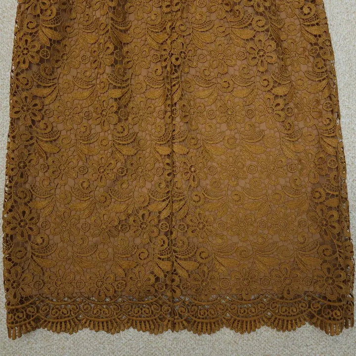 [BUNJANG] Uniqlo Lace Midi Skirt / (S)유니클로 여성 레이스 미디 스커트 L3W2628