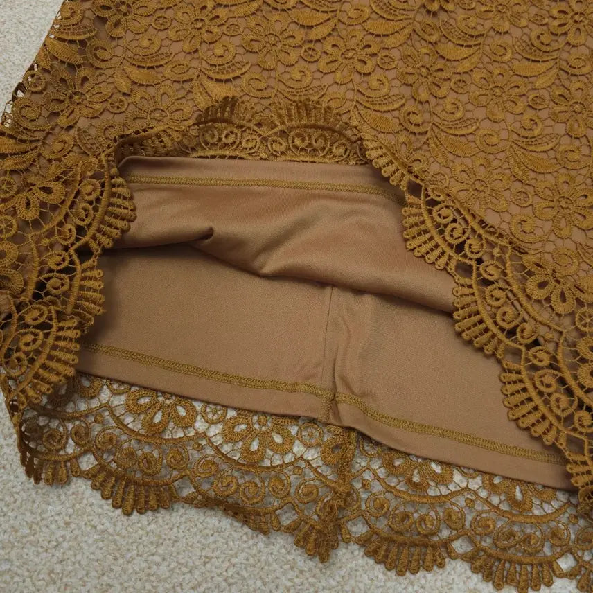 [BUNJANG] Uniqlo Lace Midi Skirt / (S)유니클로 여성 레이스 미디 스커트 L3W2628