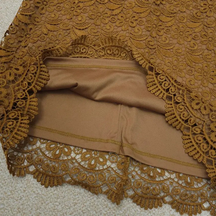 [BUNJANG] Uniqlo Lace Midi Skirt / (S)유니클로 여성 레이스 미디 스커트 L3W2628