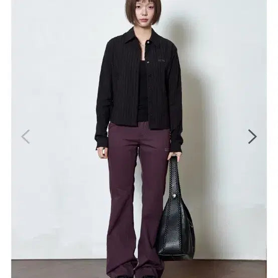 [SOLD OUT] 애즈온 TINA TWILL PANTS 티나 트윌 팬츠 퍼플 M