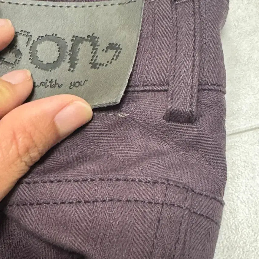 [SOLD OUT] 애즈온 TINA TWILL PANTS 티나 트윌 팬츠 퍼플 M