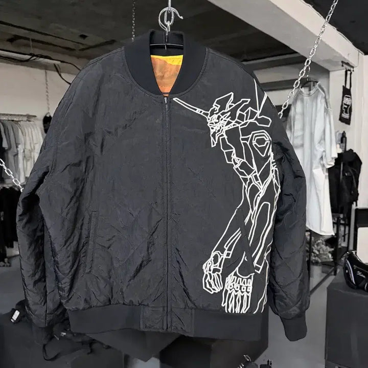 [BUNJANG] Pleasures Evangelion Reversible Jacket / 플레져스 에반게리온 리버시블 자켓