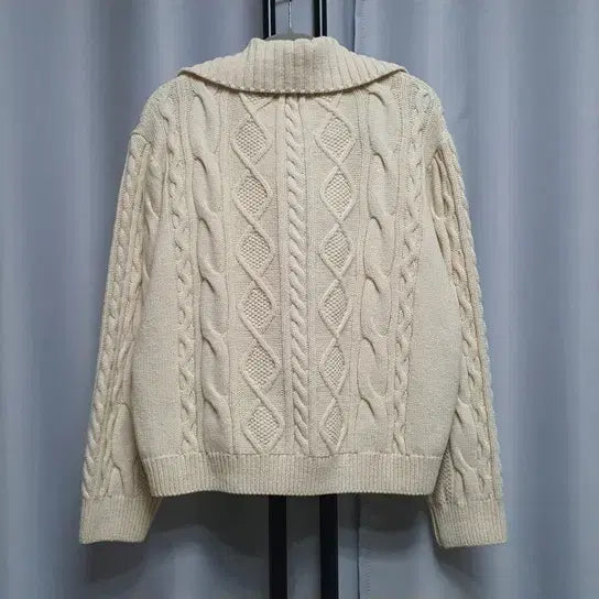 [BUNJANG] The Penny Cable Knit Cardigan / 더페니 더플 케이블 니트 가디건