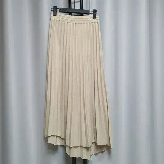 [BUNJANG] RAON Pleats Cashmere Knit Skirt / RAON 라온 플리츠 캐시미어  언발 니트 스커트