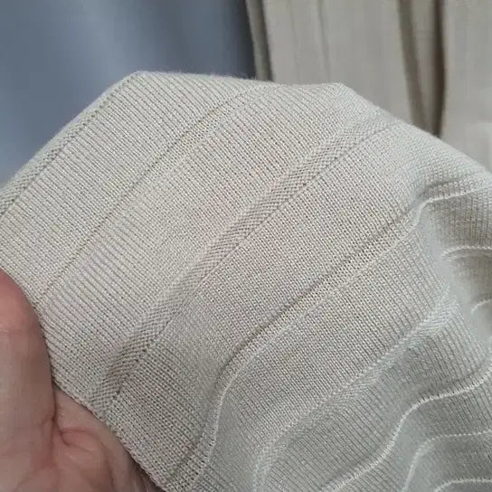 [BUNJANG] RAON Pleats Cashmere Knit Skirt / RAON 라온 플리츠 캐시미어  언발 니트 스커트